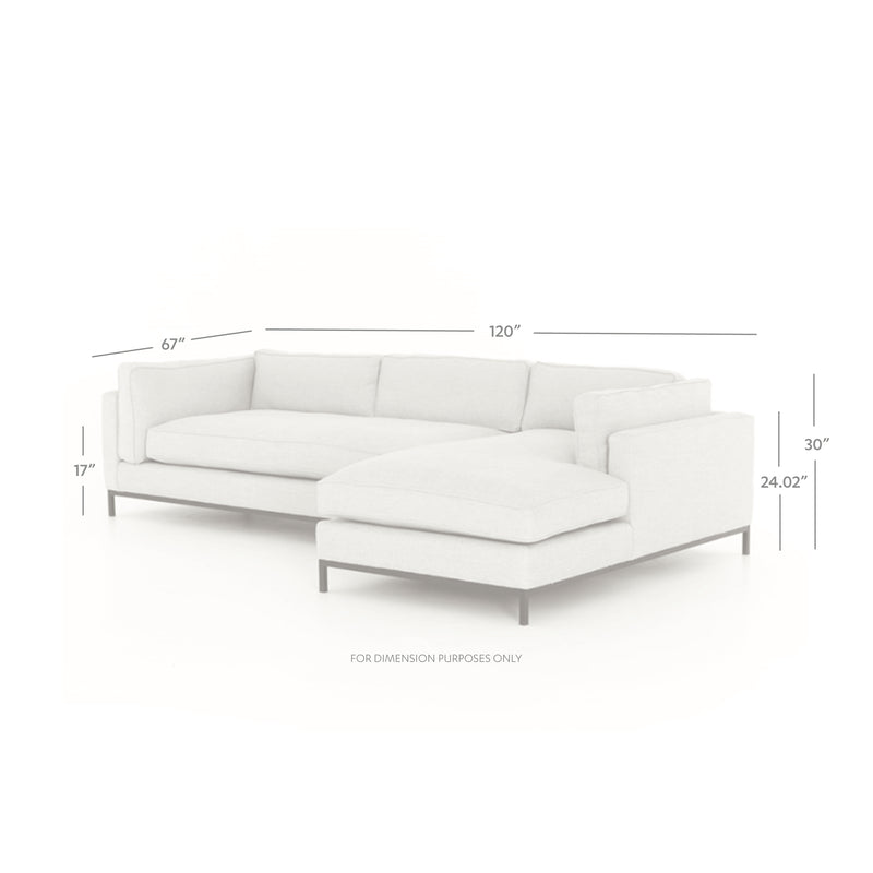 media image for Grammercy 2 Pc Chaise Sectional In Bennett Moon 220