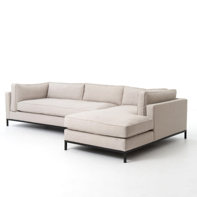 product image for Grammercy 2 Pc Chaise Sectional In Bennett Moon 61