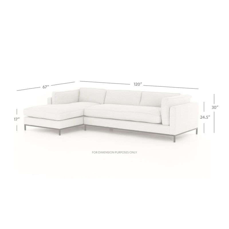 media image for Grammercy 2 Pc Chaise Sectional In Bennett Moon 241