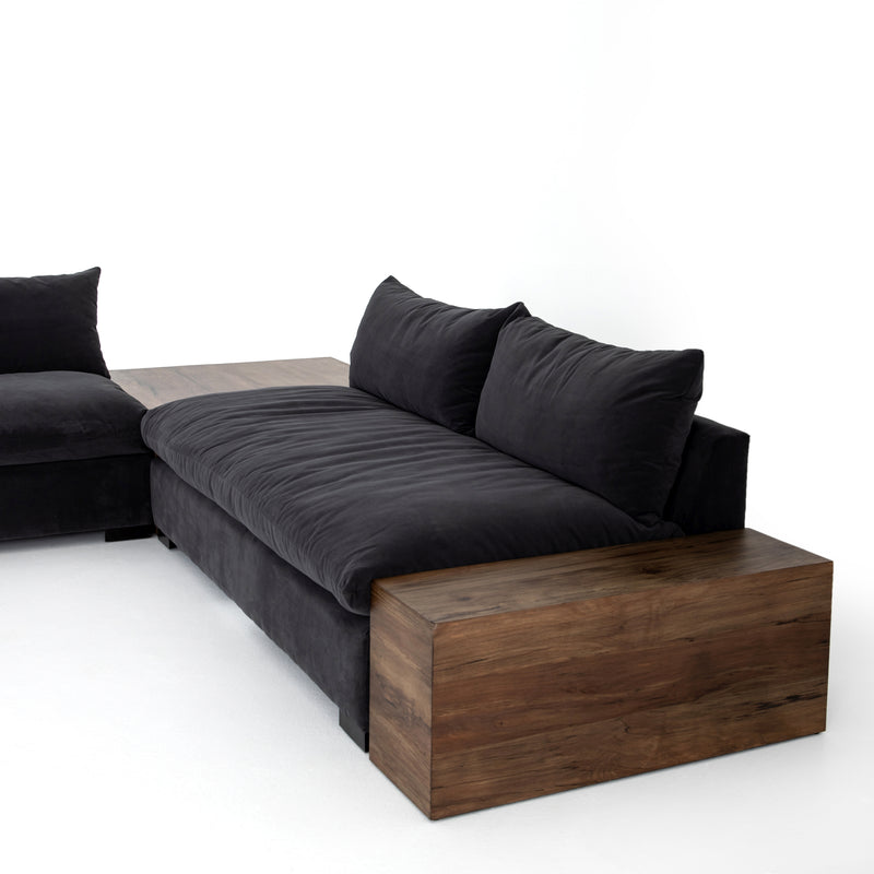 media image for Grant Armless Sofa In Henry Charcoal 269