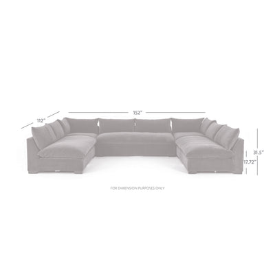 product image for Grant 5 Pc Sectional In Henry Charcoal 22