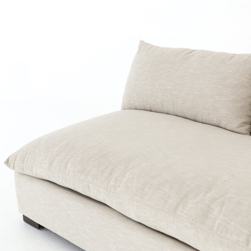 media image for Grant Armless Sofa In Oatmeal 219