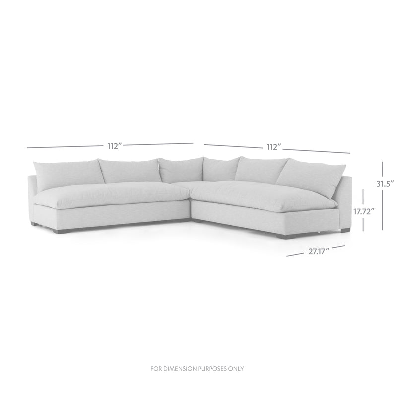 media image for Grant 3 Piece Sectional In Oatmeal 256
