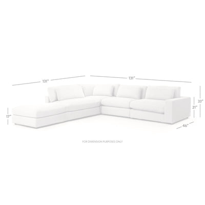 product image for bloor 4 piece sectional with ottoman by bd studio 3 30