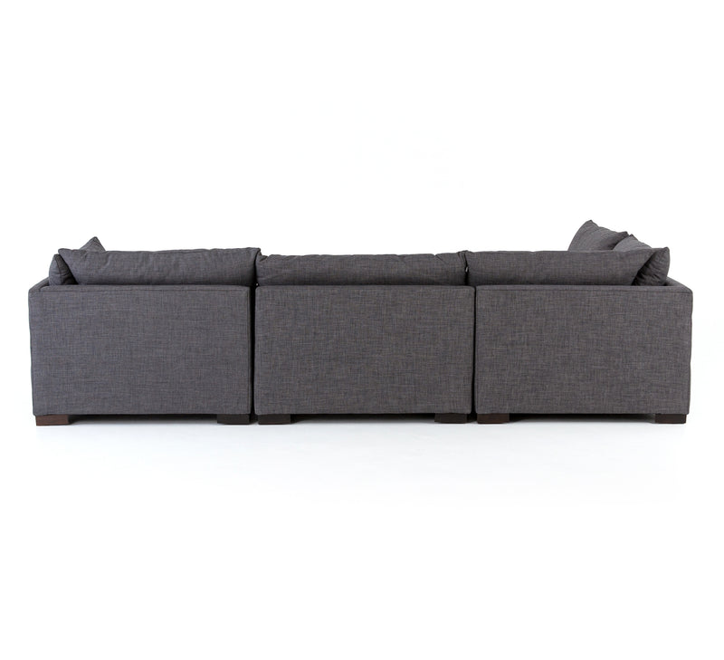 media image for Westwood 4 Pc Sectional Ottoman In Bennett Charcoal 263