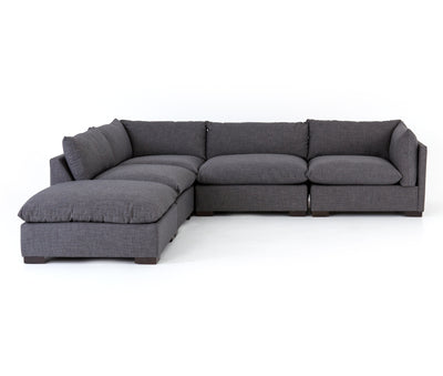 product image for Westwood 4 Pc Sectional Ottoman In Bennett Charcoal 82