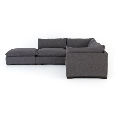product image for Westwood 4 Pc Sectional Ottoman In Bennett Charcoal 89