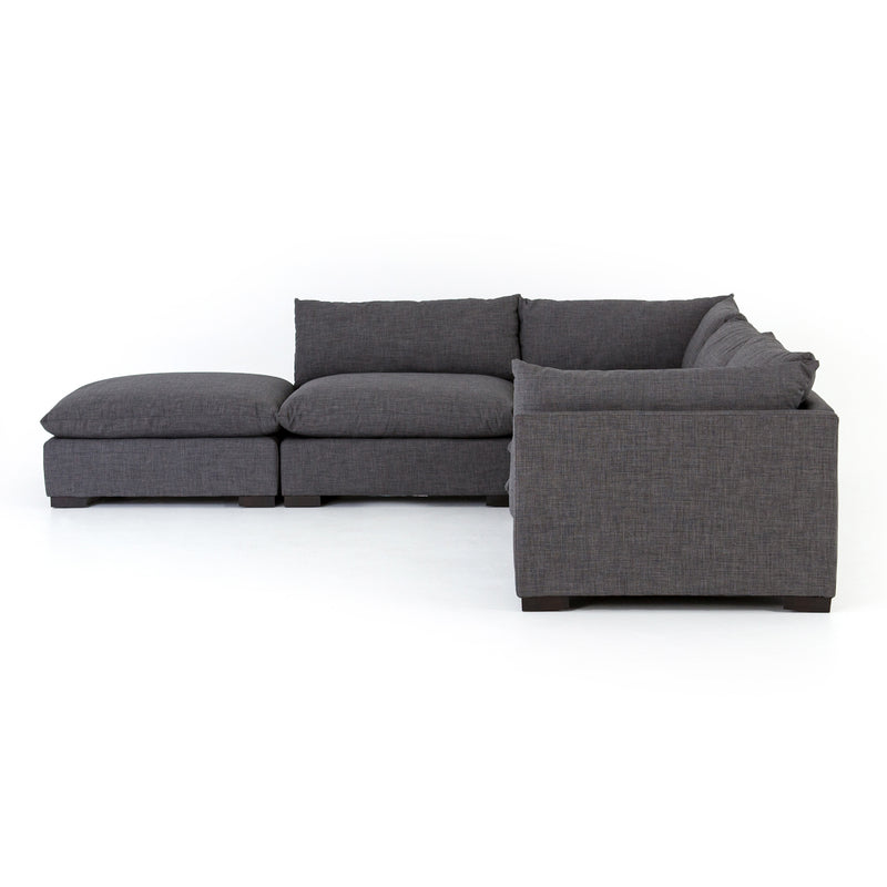 media image for Westwood 4 Pc Sectional Ottoman In Bennett Charcoal 260