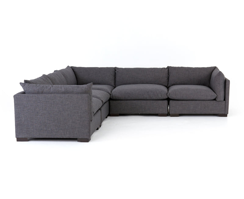 media image for Westwood 5 Pc Sectional In Bennett Charcoal 229