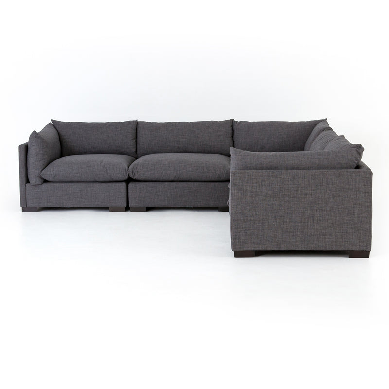 media image for Westwood 5 Pc Sectional In Bennett Charcoal 297