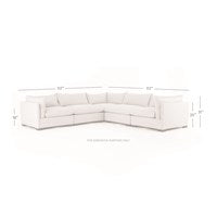 product image for Westwood 5 Pc Sectional In Bennett Moon 34