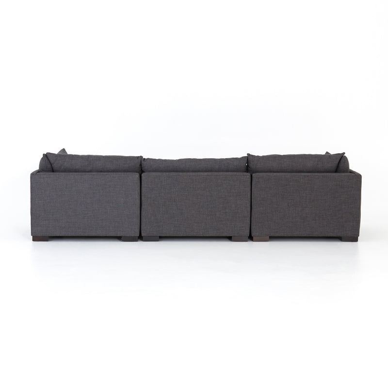 media image for Westwood 3 Pc Sectional In Bennett Charcoal 257