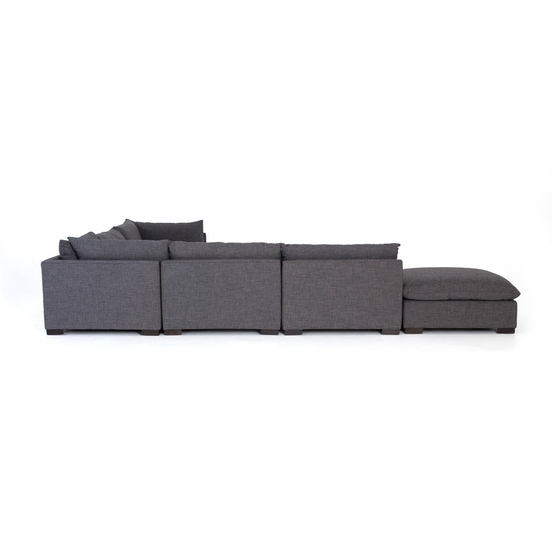 media image for Westwood 5 Pc Sectional Ottoman In Bennett Charcoal 259