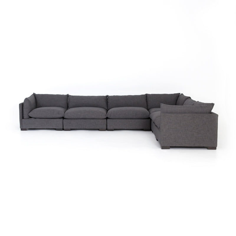 media image for Westwood 6 Pc Sectional In Bennett Charcoal 20
