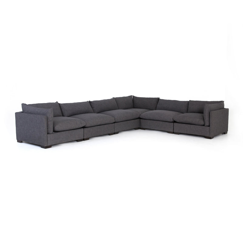 media image for Westwood 6 Pc Sectional In Bennett Charcoal 268