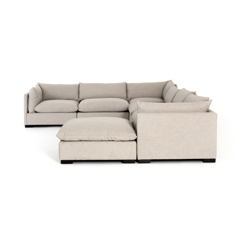 media image for Westwood 6 Pc Sectional Ottoman In Bennett Moon 245