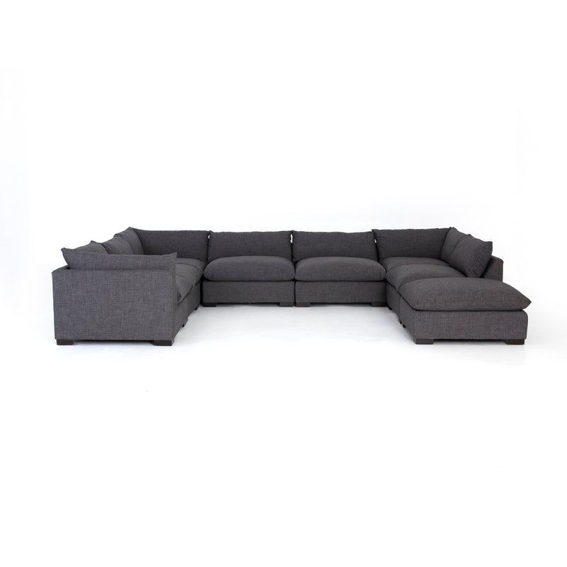 media image for Westwood 7 Pc Sectional Ottoman In Bennett Charcoal 223