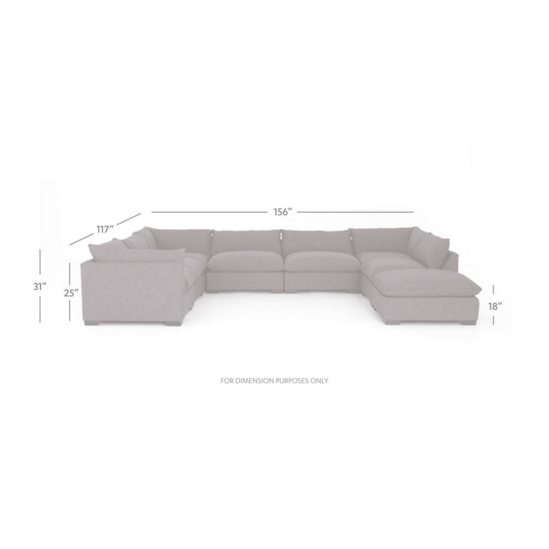 media image for Westwood 7 Pc Sectional Ottoman In Bennett Moon 250