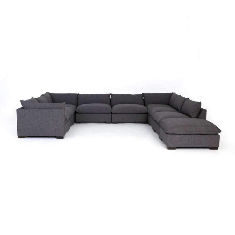 media image for Westwood 8 Pc Sectional Ottoman In Bennett Charcoal 246