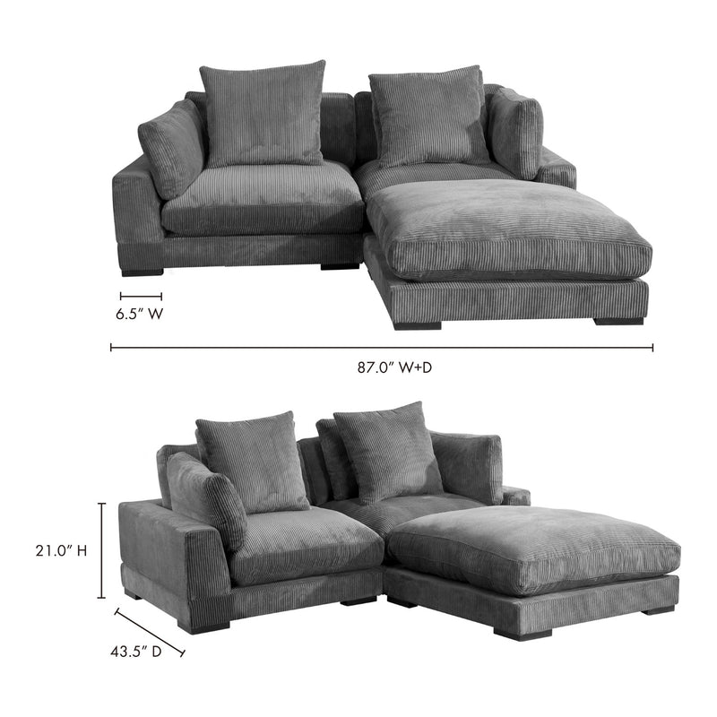 media image for Tumble Nook Modular Sectional Charcoal 5 237