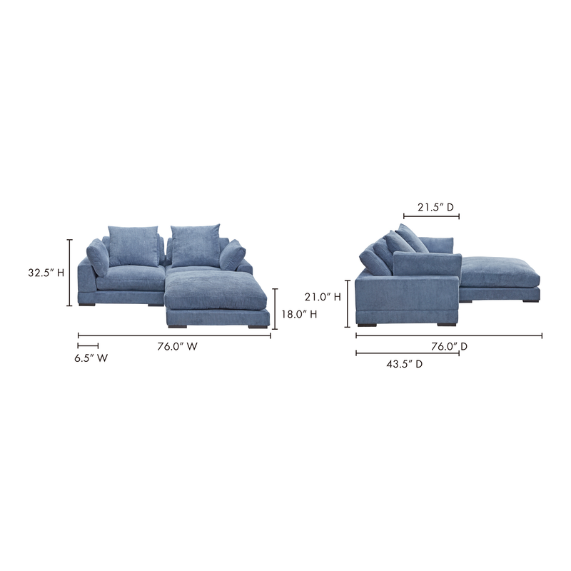 media image for tumble nook modular sectional charcoal by bd la mhc ub 1013 25 12 239