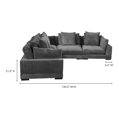 product image for Tumble Classic L Modular Sectional Charcoal 4 97