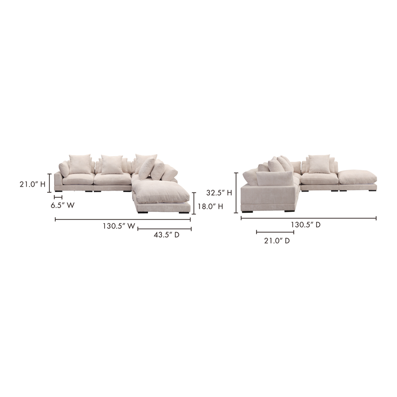media image for tumble dream modular sectional charcoal by bd la mhc ub 1015 25 5 281