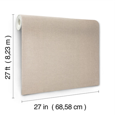 product image for Hardy Linen High Performance Vinyl Wallpaper in Jute 61