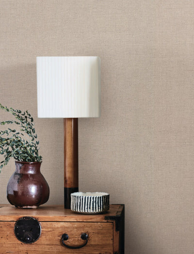 product image for Hardy Linen High Performance Vinyl Wallpaper in Jute 95