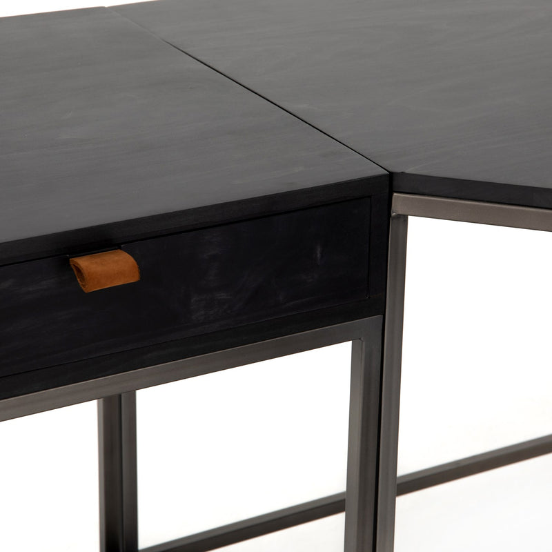 media image for Trey Desk System In Black Wash Poplar 286