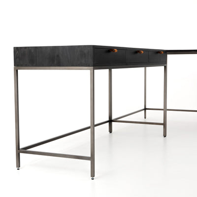 product image for Trey Desk System In Black Wash Poplar 46