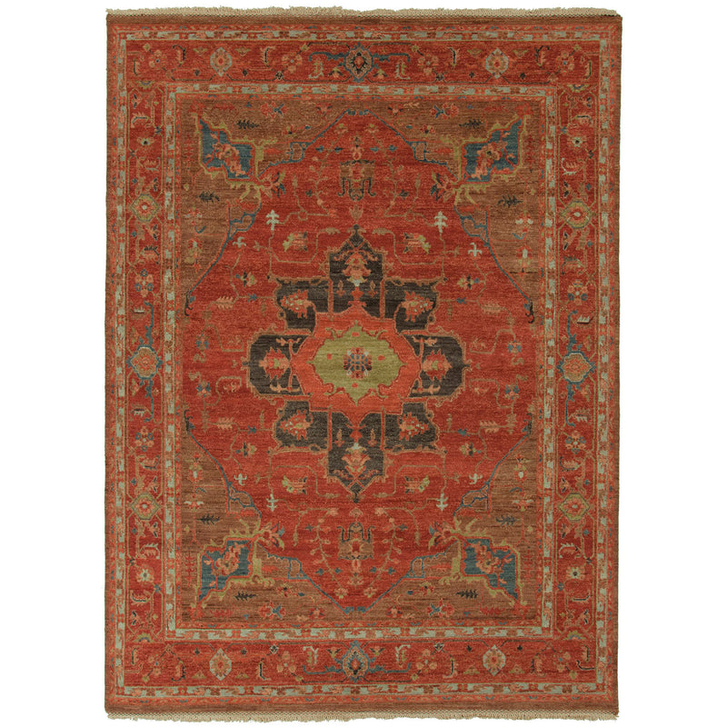 media image for york medallion rug in tandori spice thrush design by artemis for jaipur 1 251