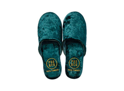product image for velvet slipper small green design by puebco 1 33