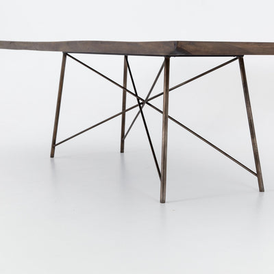 product image for rocky dining table in smoked saman 7 7