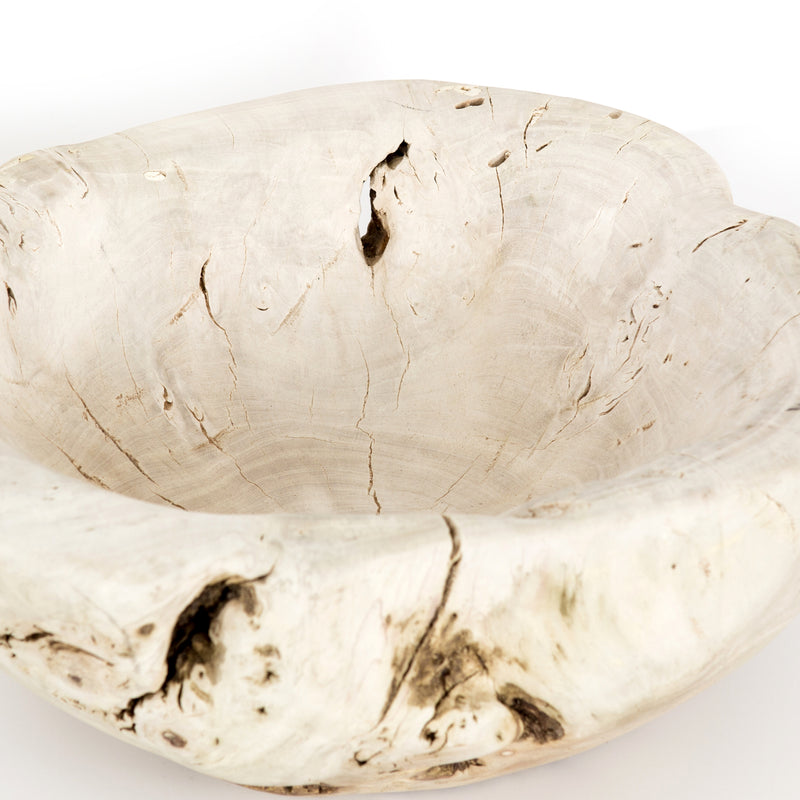 media image for Reclaimed Wood Bowl In Ivory 246