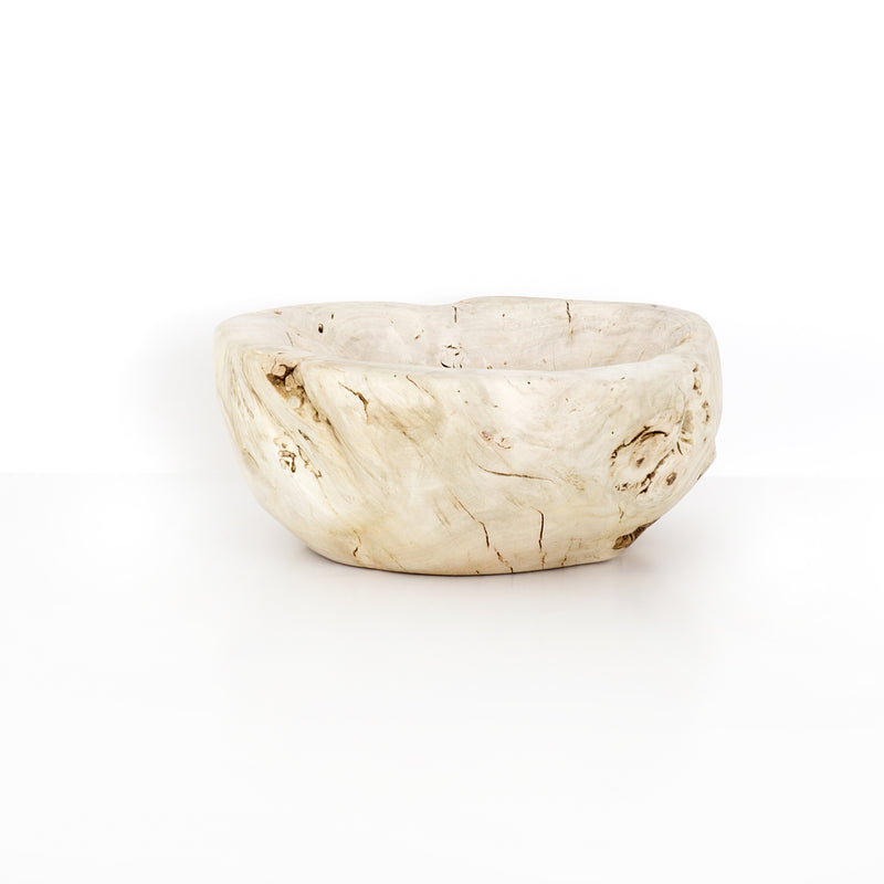 media image for Reclaimed Wood Bowl In Ivory 215