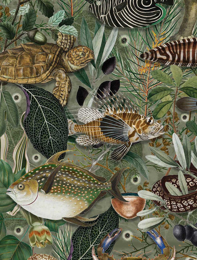 product image for Underwater Jungle No. 3 Wallpaper by KEK Amsterdam 2