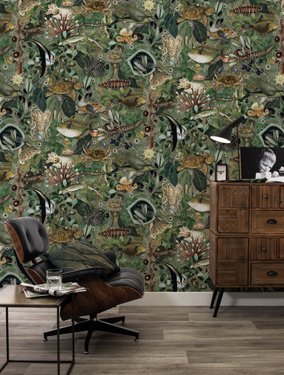 product image for Underwater Jungle No. 3 Wallpaper by KEK Amsterdam 9