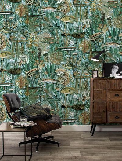 product image for Underwater Jungle No. 6 Wallpaper by KEK Amsterdam 60