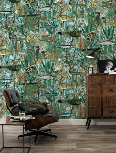 product image for Underwater Jungle No. 6 Wallpaper by KEK Amsterdam 4