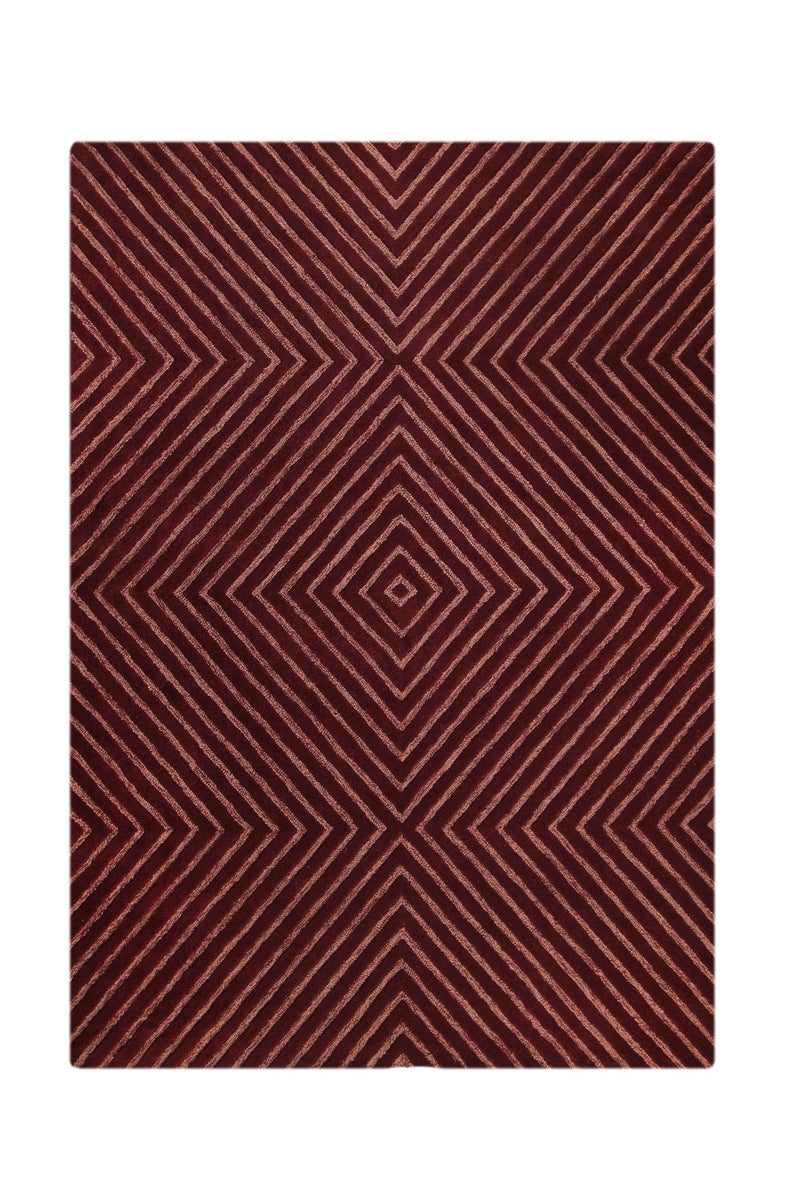 media image for Union Square Collection Hand Tufted Wool Rug in Mauve design by Mat the Basics 290
