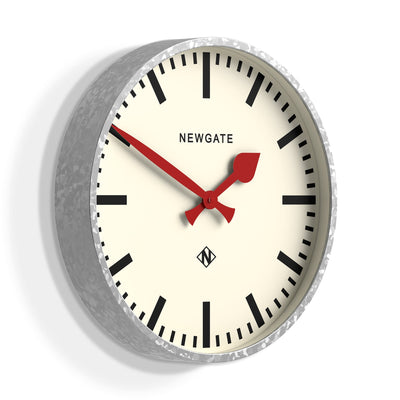 product image for universal galvanised railway dial wall clock by newgate univ390gal 2 40