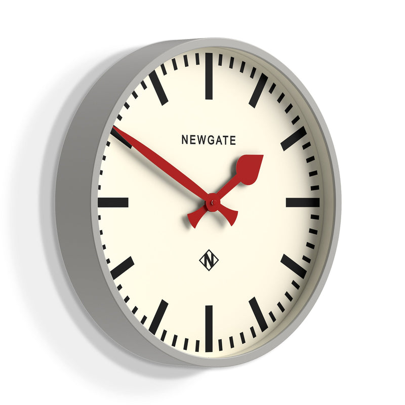 media image for universal grey railway dial wall clock by newgate univ390ogy 2 231