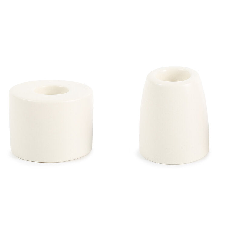 media image for Petite Ceramic Taper Holder in Matte White 236