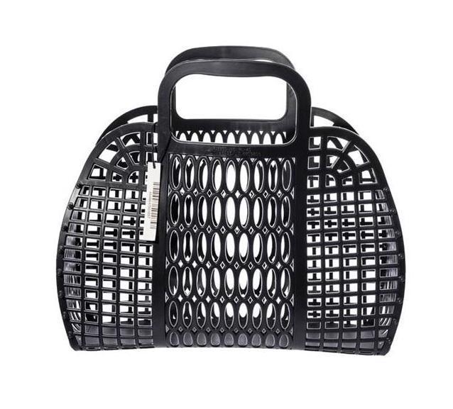 media image for plastic market bag large black design by puebco 1 288