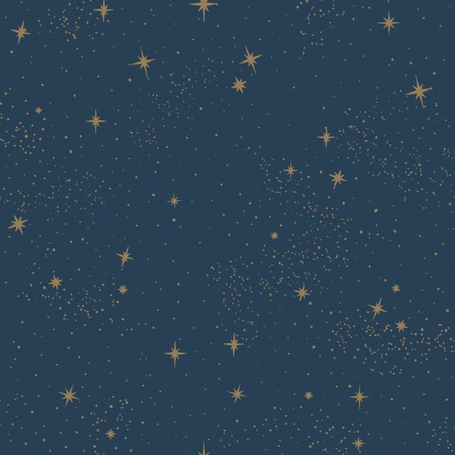 media image for Upon A Star Peel & Stick Wallpaper in Navy by RoomMates for York Wallcoverings 258