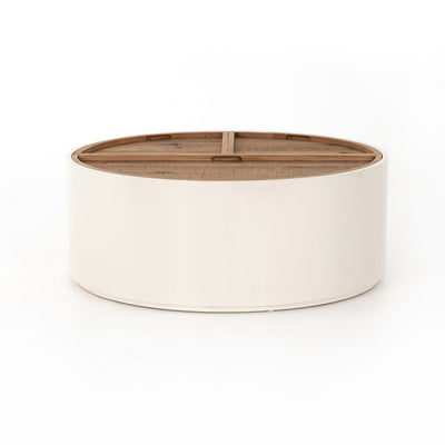 product image for cas drum coffee table in cream lacquer 3 98