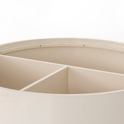 product image for cas drum coffee table in cream lacquer 5 4