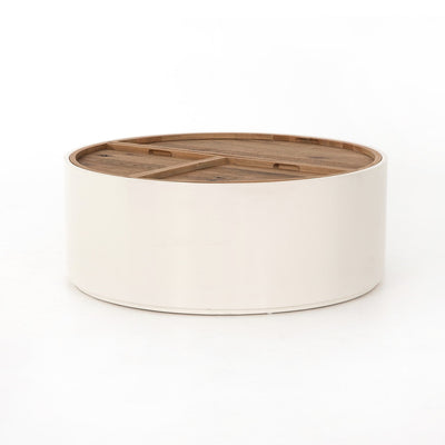 product image of cas drum coffee table in cream lacquer 1 530