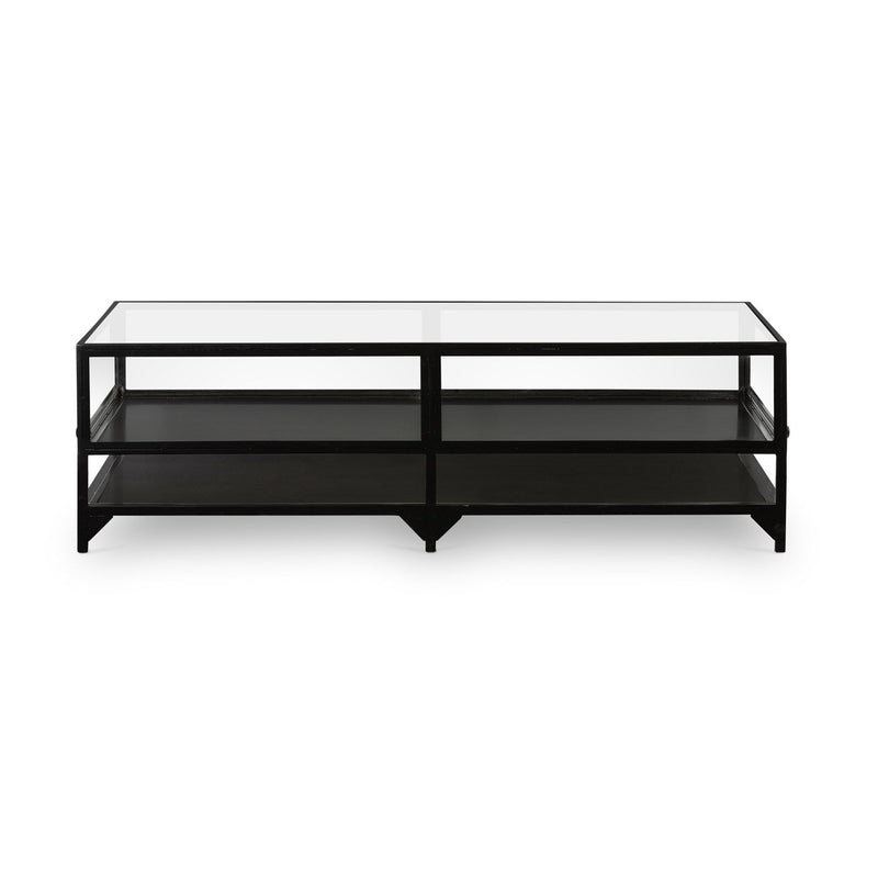 media image for shadow box coffee table in dark metal 7 264